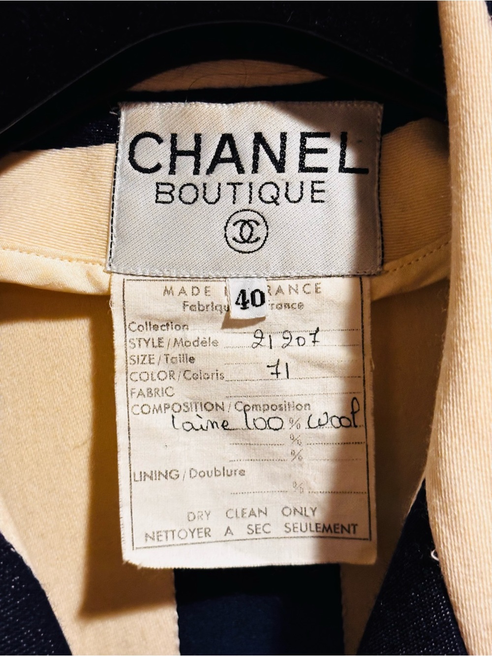 Classic Vintage CHANEL Striped Jacket - Picture 9 of 9